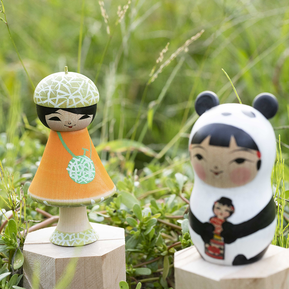 創作こけし 富所ふみを作「空へ」 KokeshiDoll 直販純正品 www.tunic.store