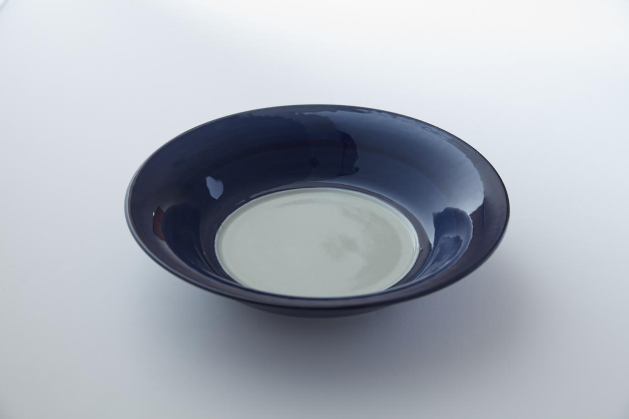 瑠璃片葉金蝕 26cmミート皿
